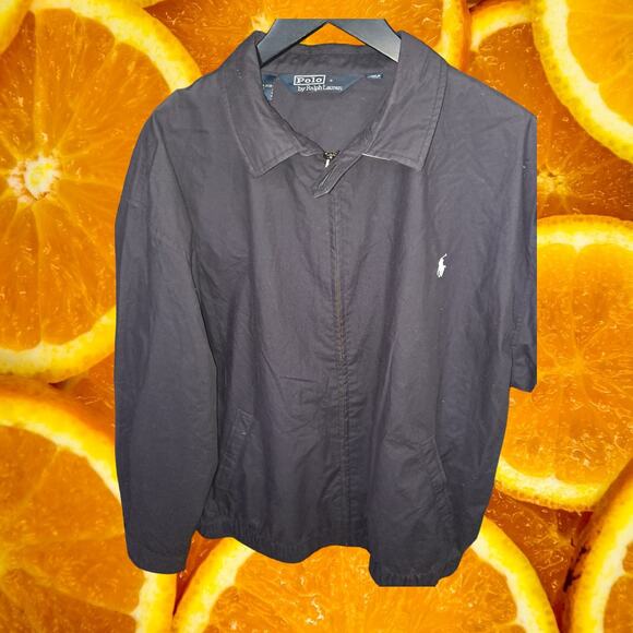 Polo Ralph Lauren Black Full Zip Lightweight Jacket Size XL - Picture 1 of 5